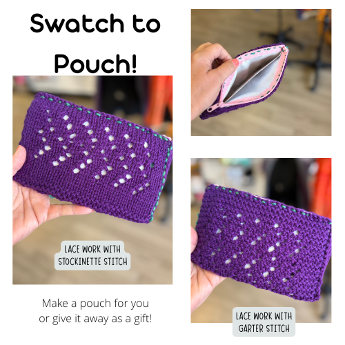Lace Knit Pouch