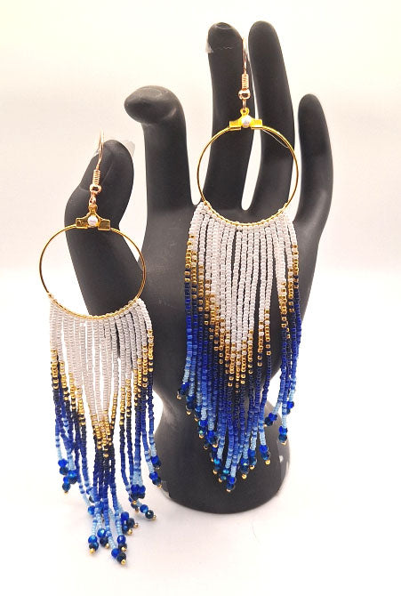 Ombre Beaded Earrings