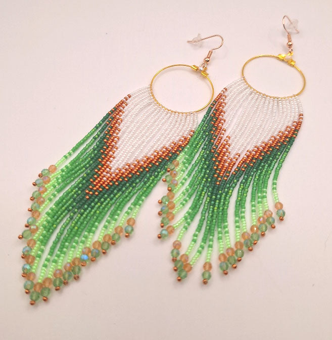 Ombre Beaded Earrings